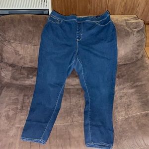 Woman’s plus size blue jeggings! Size 22 Jordache brand